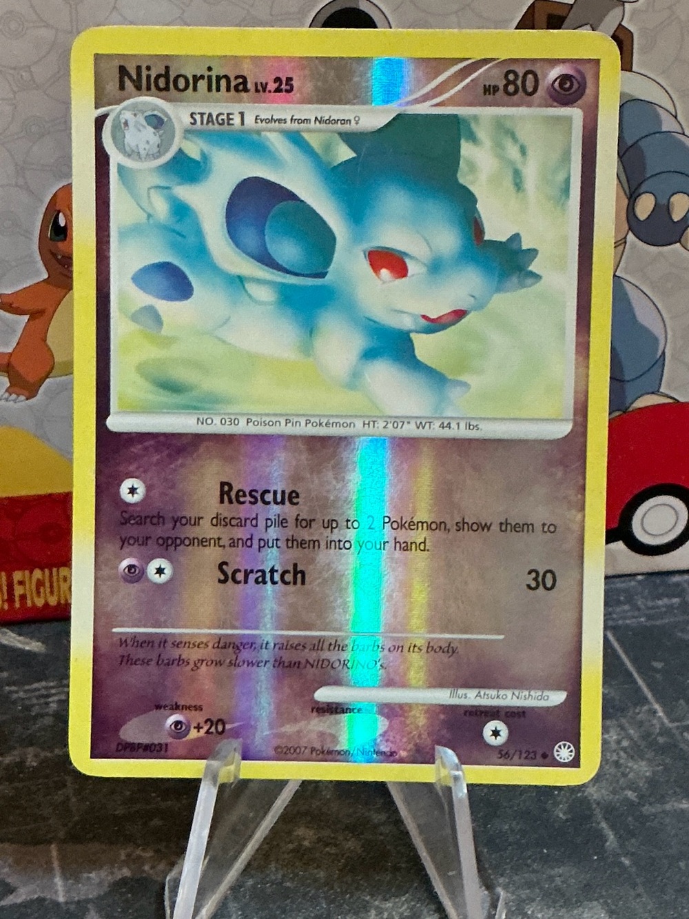 Pokemon Nidorina Reverse Holo Rare Vintage Card - Mysterious Treasures